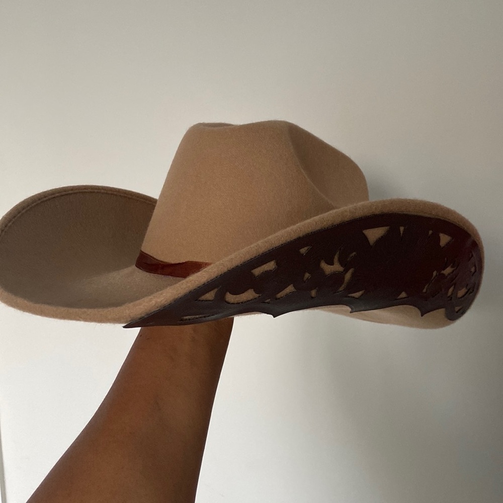 Brown cowboy hat